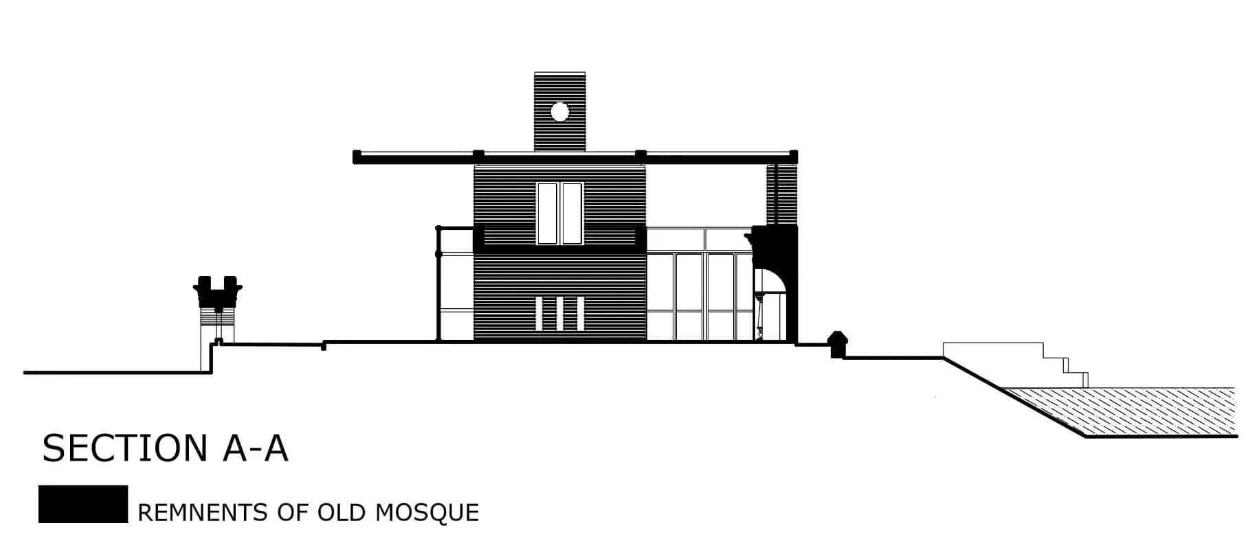 Adra Mosque, drawing 2