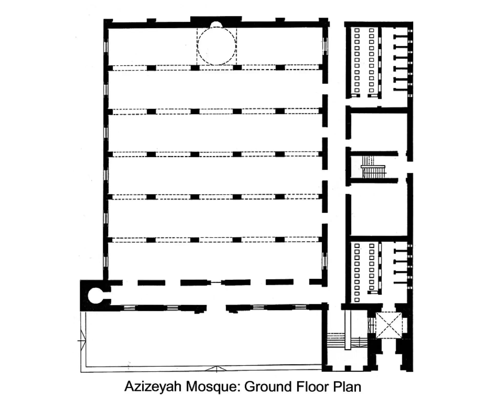 Al-Aziziyah Mosque, drawing 1