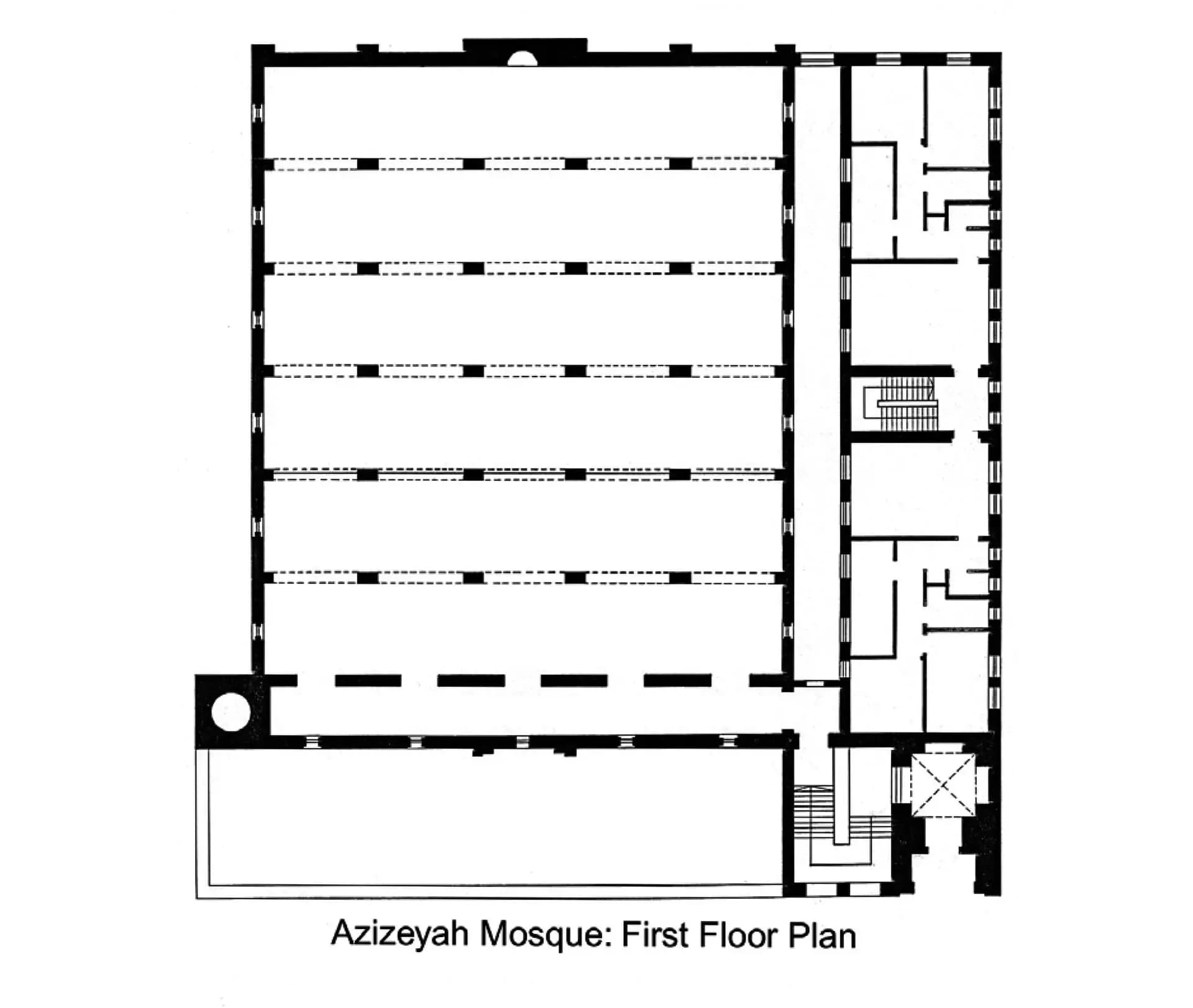 Al-Aziziyah Mosque, drawing 2