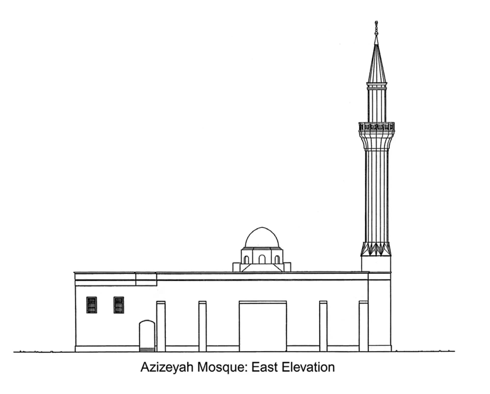 Al-Aziziyah Mosque, drawing 3