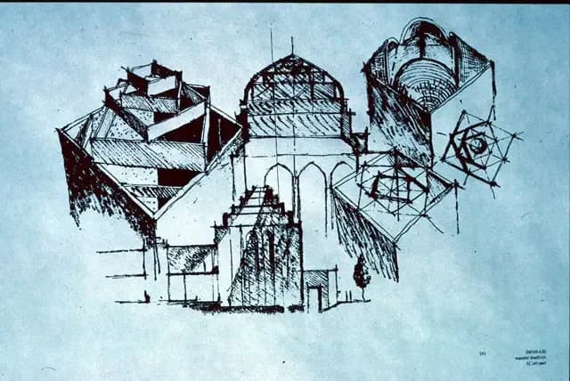 Al-Ghadir Mosque, drawing 1