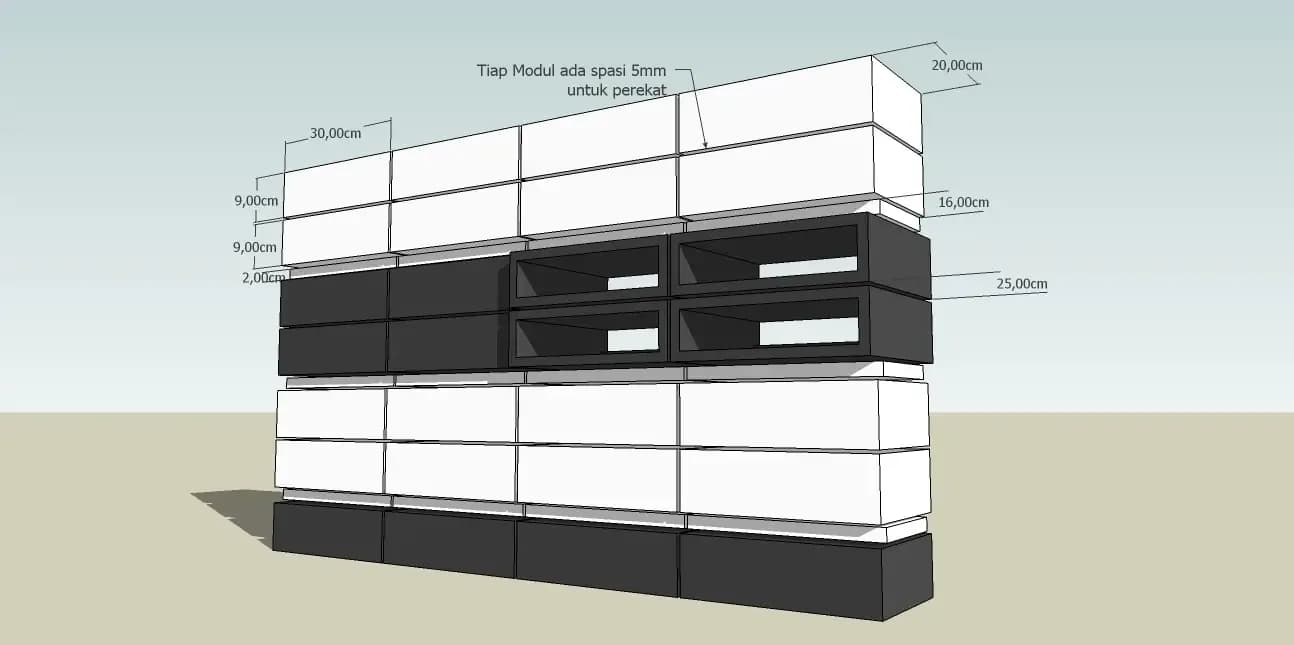 Al-Irsyad Mosque, drawing 4