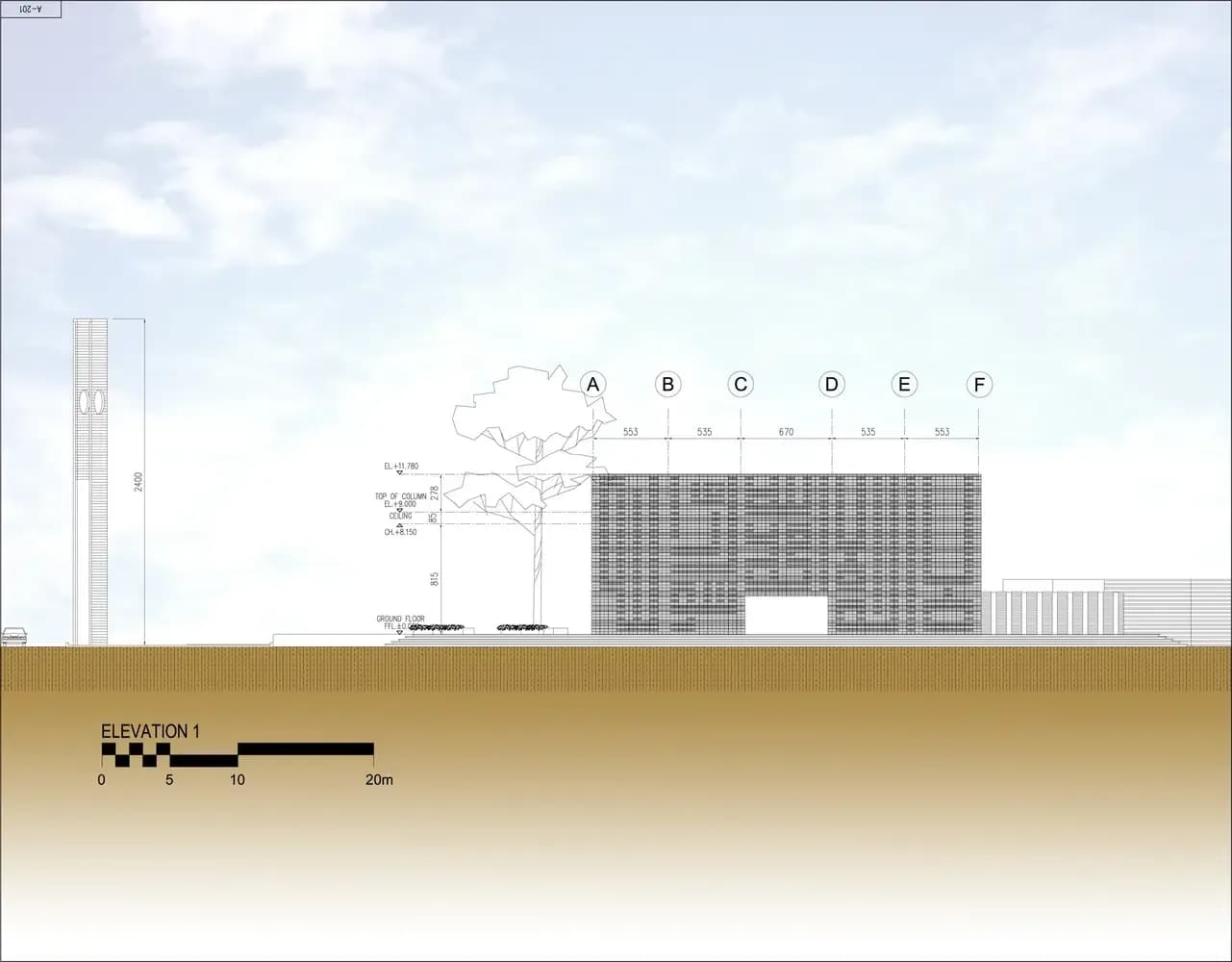 Al-Irsyad Mosque, drawing 6