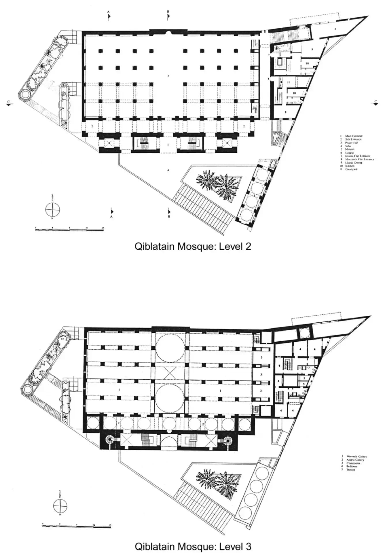 Al-Qiblatayn Mosque, drawing 2