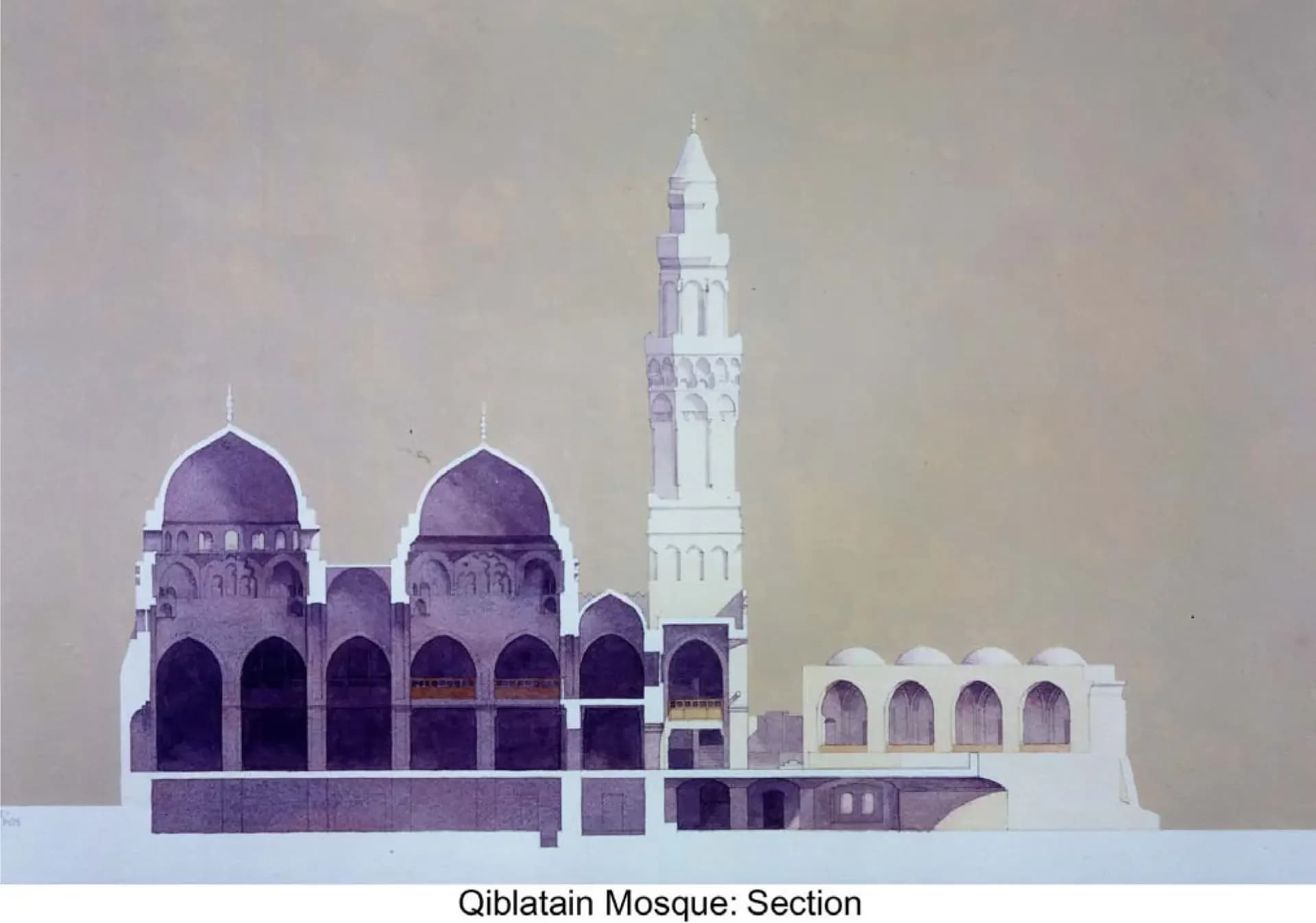 Al-Qiblatayn Mosque, drawing 3