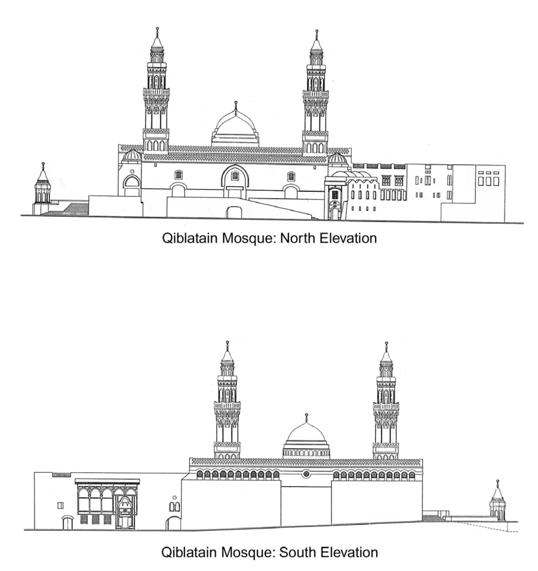 Al-Qiblatayn Mosque, drawing 4