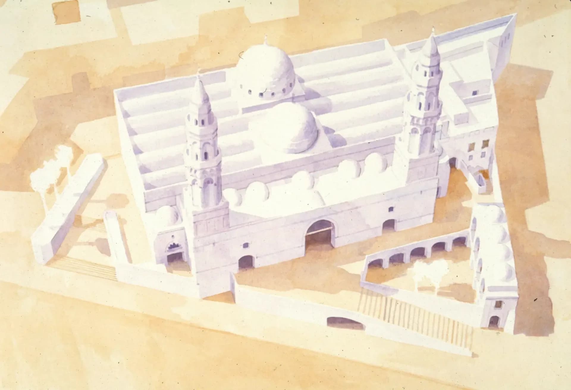 Al-Qiblatayn Mosque, drawing 5