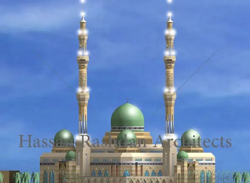 Al-Rahman Al-Rahim Mosque, drawing 3
