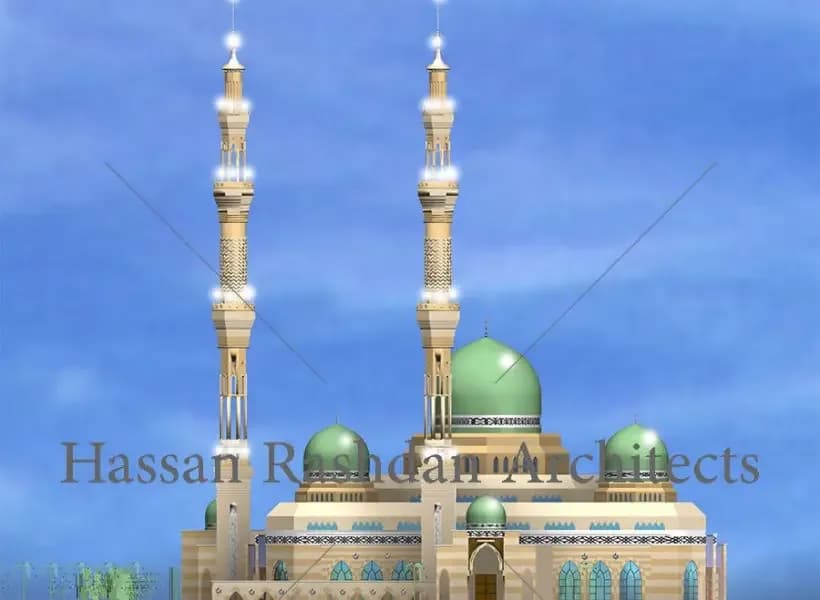 Al-Rahman Al-Rahim Mosque, drawing 4
