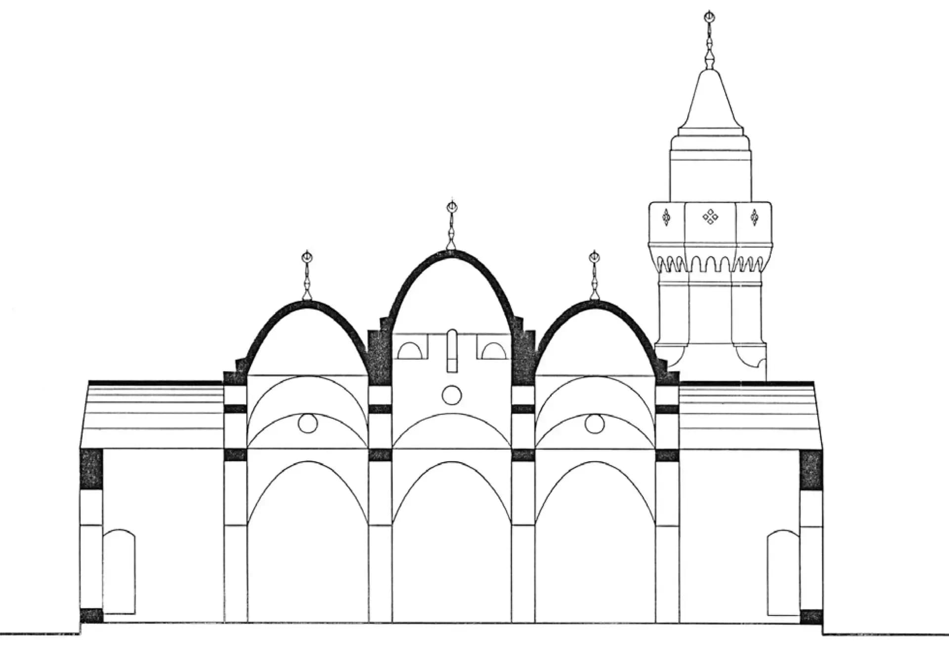 Al-Ruwais Mosque (Al-Farsi Mosque), drawing 4