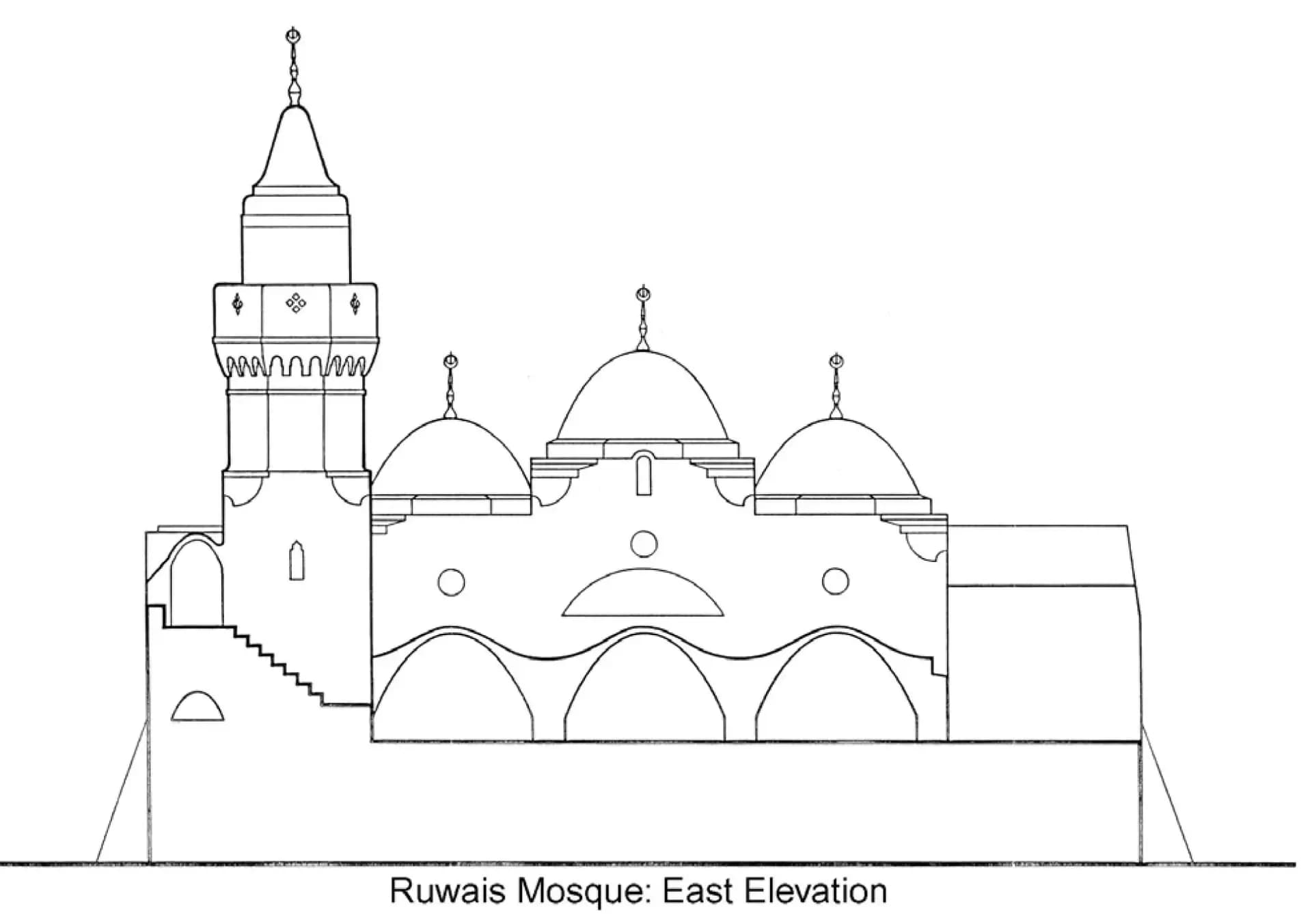 Al-Ruwais Mosque (Al-Farsi Mosque), drawing 5