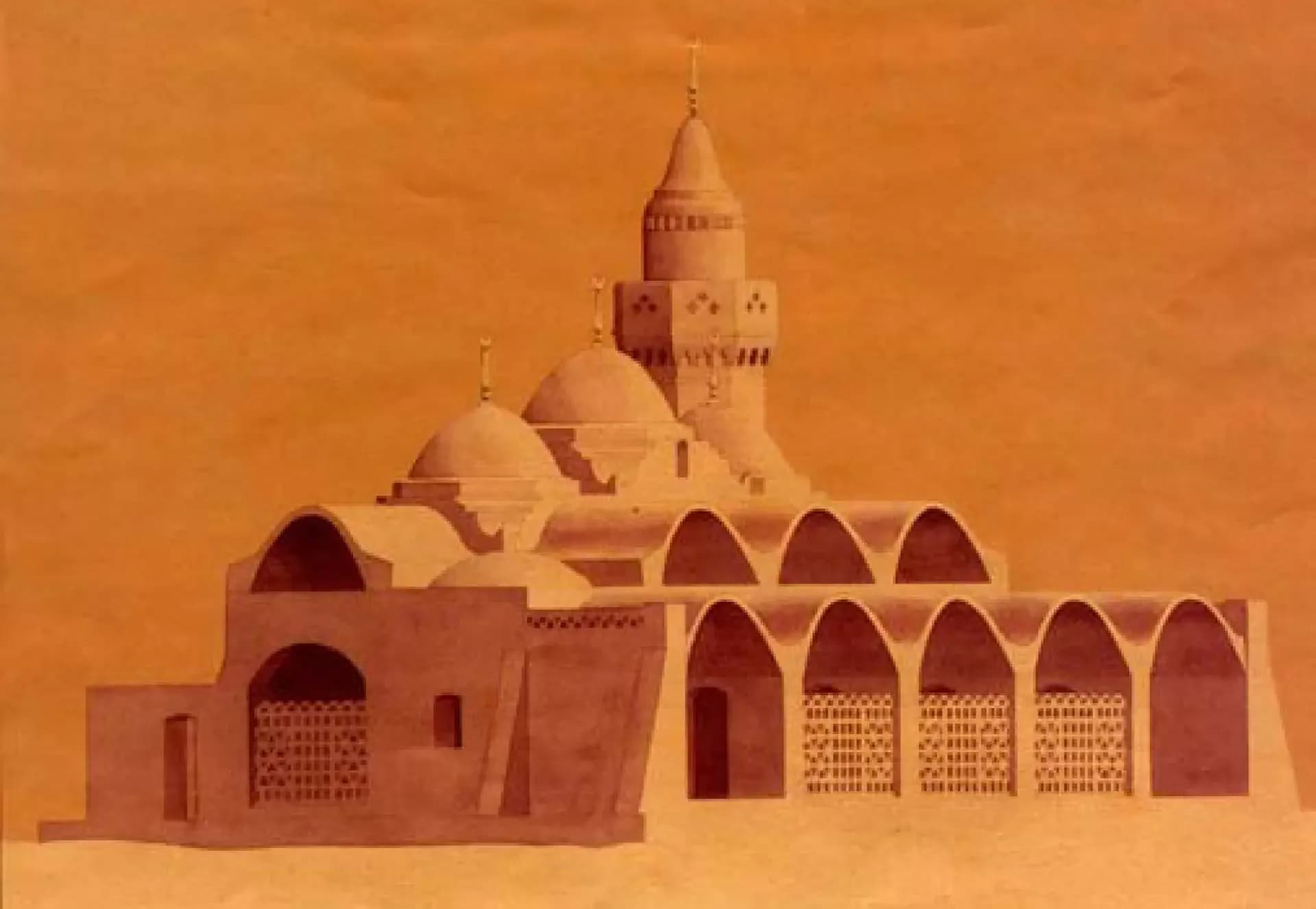 Al-Ruwais Mosque (Al-Farsi Mosque), drawing 7