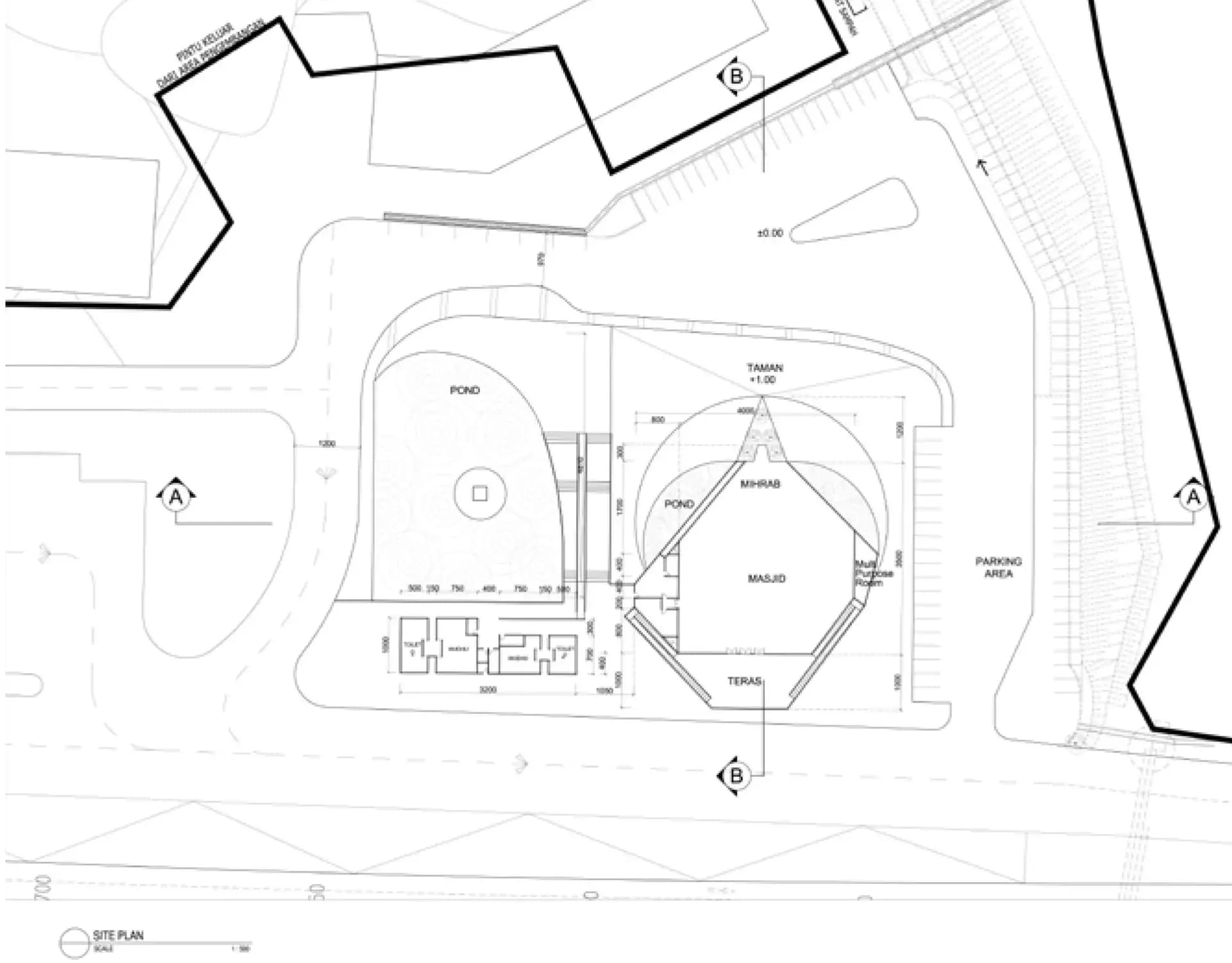 Al-Safar Mosque, drawing 1