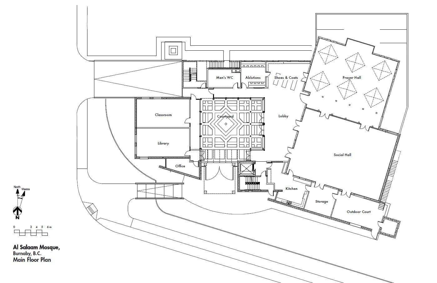 Al-Salaam Mosque, Burnaby, drawing 2