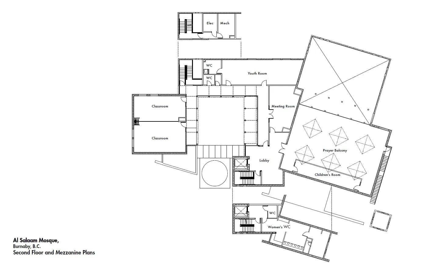 Al-Salaam Mosque, Burnaby, drawing 5