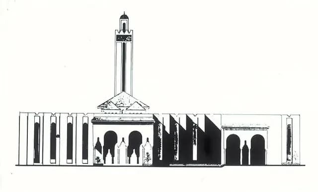 Al-Saud Mosque, drawing 1