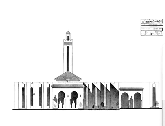 Al-Saud Mosque, drawing 7