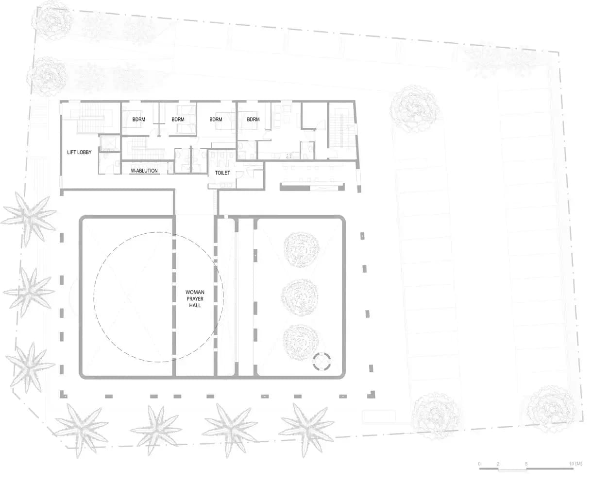 Al-Warqa’a Mosque (Ayesha Bint Al-Sayed Ibrahim Mosque), drawing 2
