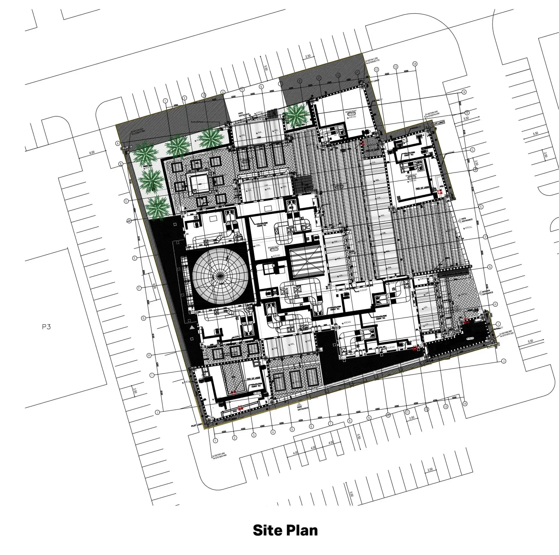 Al-Aleem Mosque, drawing 1