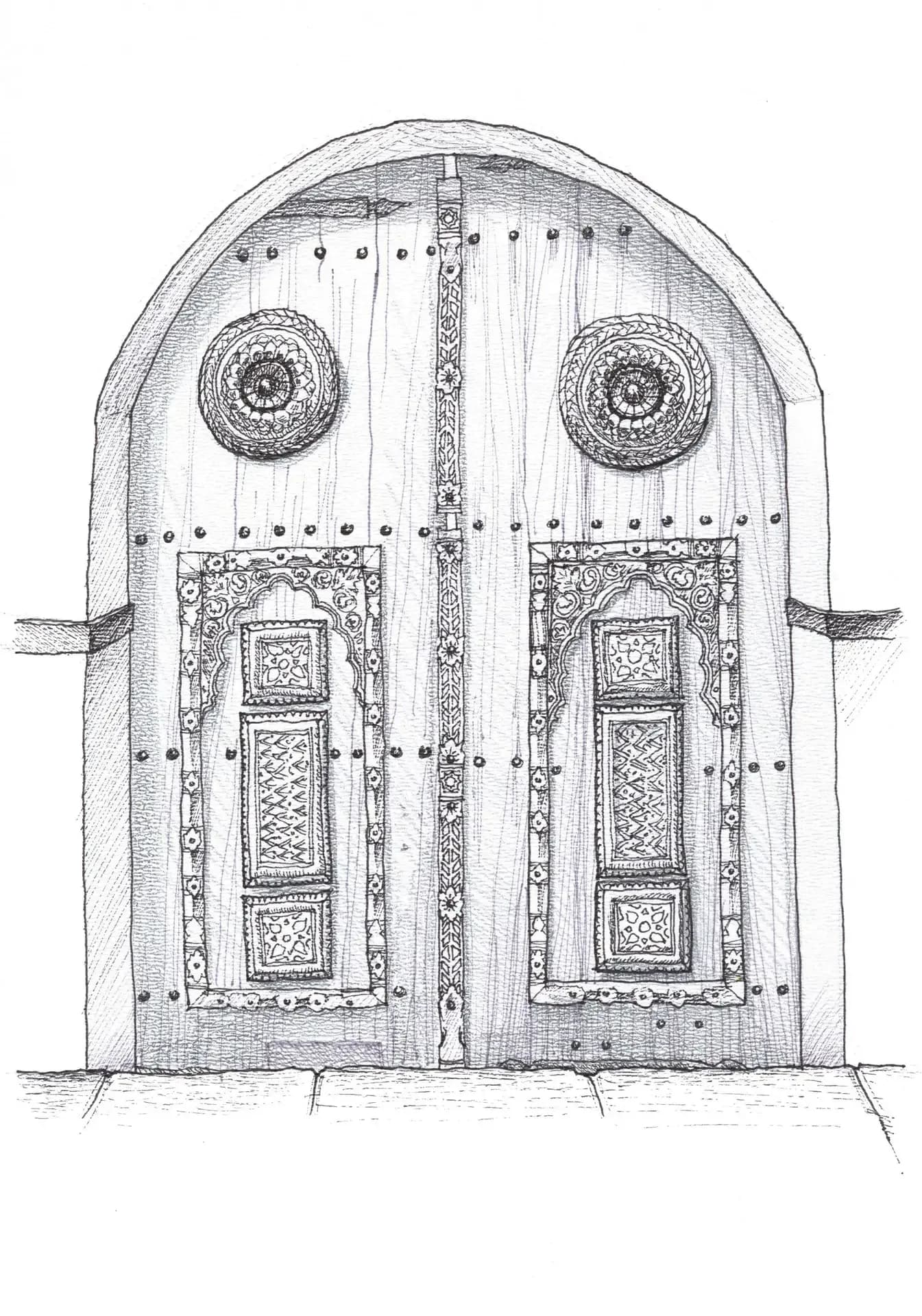 Al-Shafi'i Mosque (Imam Shafi'i Mosque), Jeddah, drawing 6
