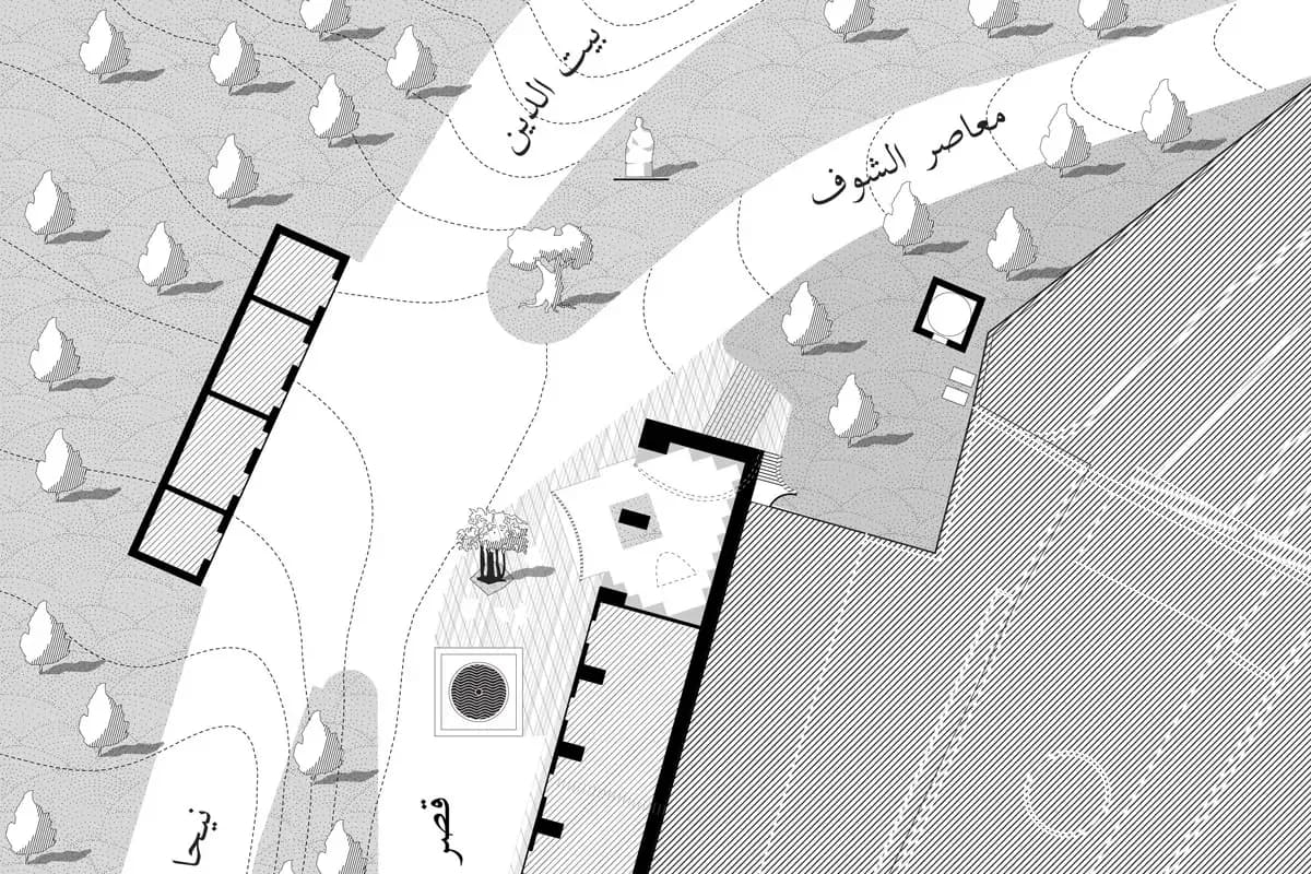 Amir Shakib Arslan Mosque, drawing 2