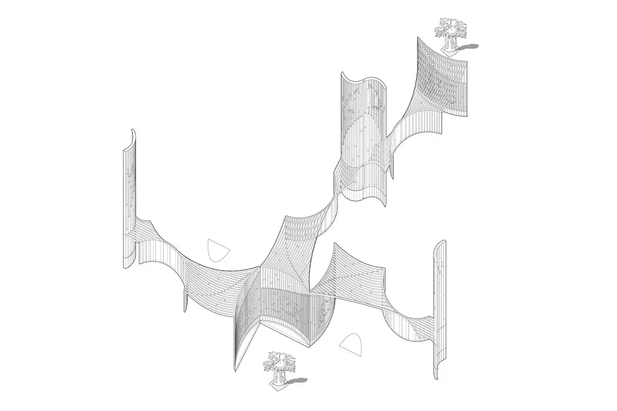 Amir Shakib Arslan Mosque, drawing 3