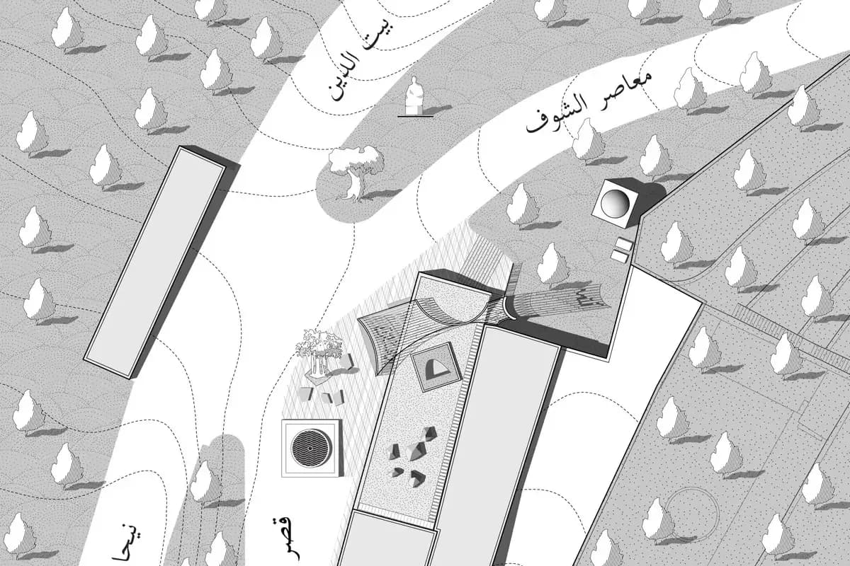 Amir Shakib Arslan Mosque, drawing 4