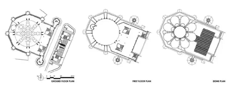 An-Nur Jamek Mosque, drawing 1
