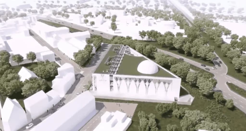 An-Nour Mosque (Mulhouse Mosque), drawing 1