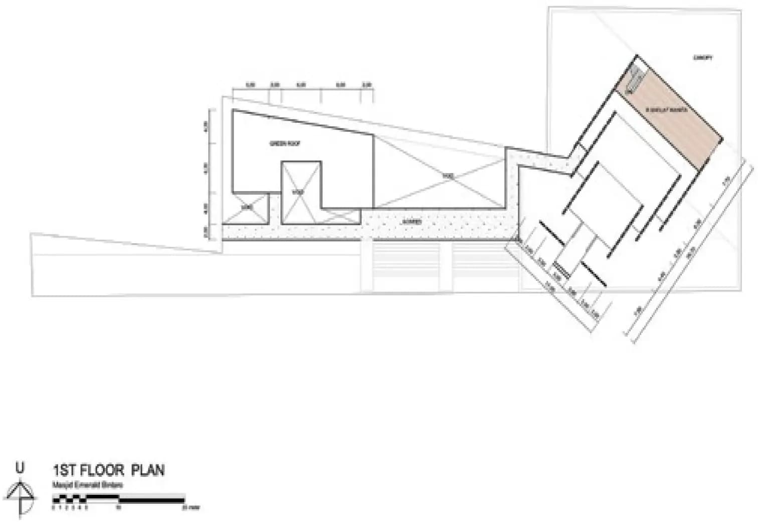 As-Shaff Emerald Mosque, drawing 1