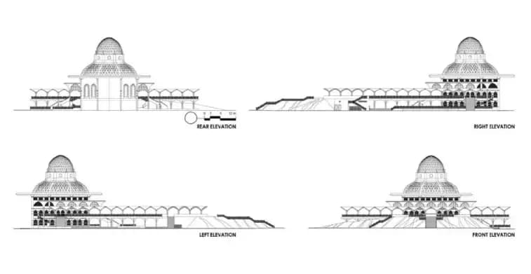 As-Syakirin Mosque, drawing 2