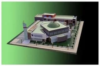 Assalam Mosque (Nantes Central Mosque / Great Mosque of Nantes), drawing 1