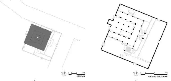 Ayer Barok Mosque, drawing 1