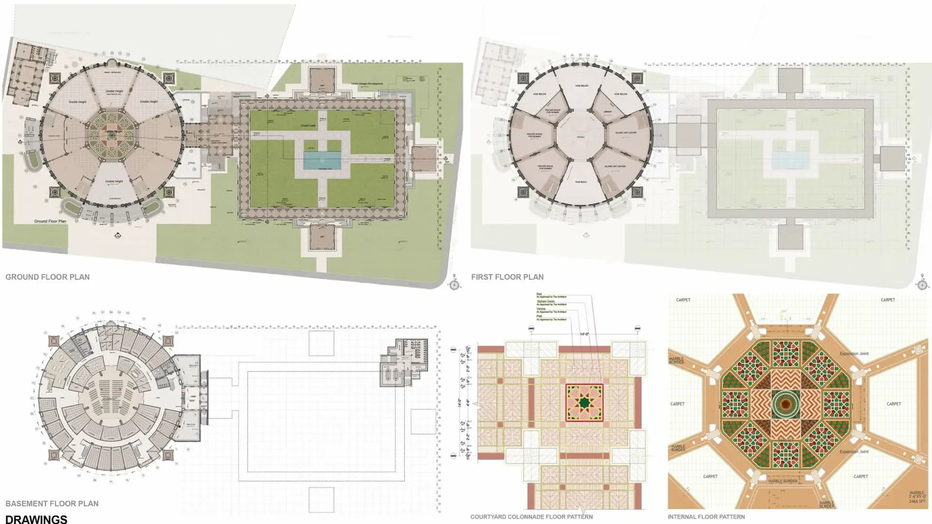 Bahria Grand Mosque, drawing 4