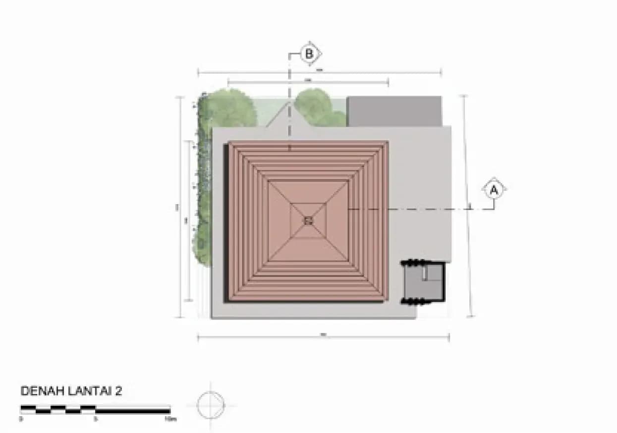 Baiturahim Mosque (Merapi Mosque/ Baiturrahman Mosque), drawing 1