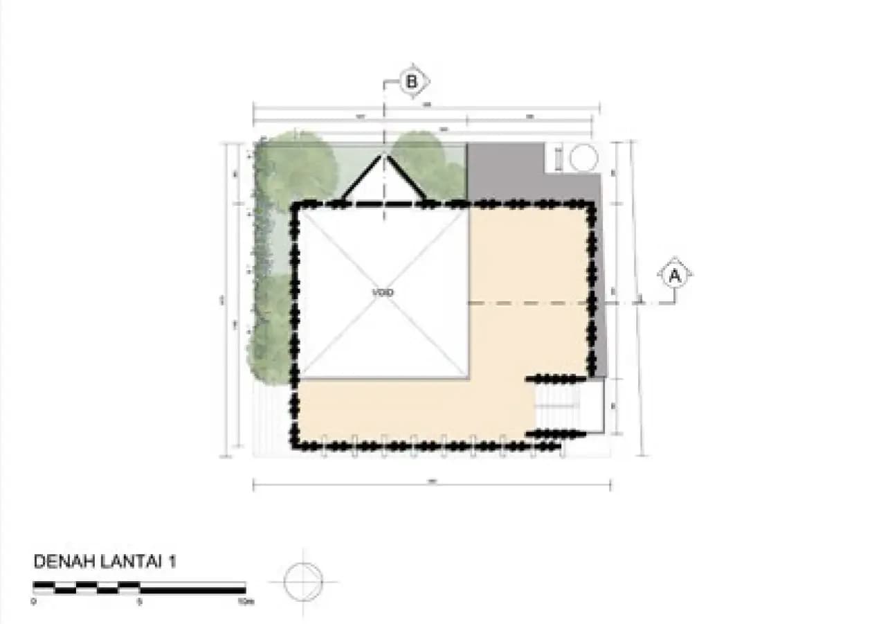 Baiturahim Mosque (Merapi Mosque/ Baiturrahman Mosque), drawing 3