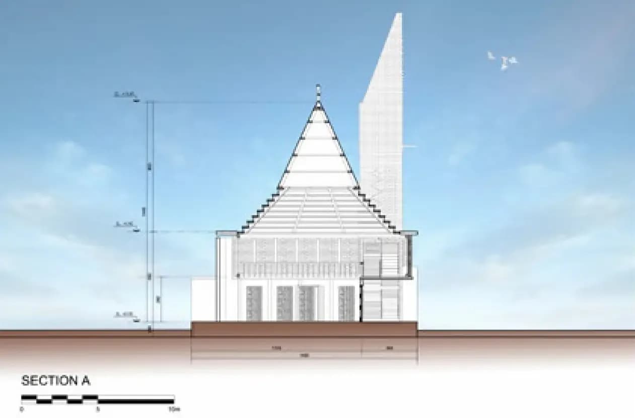 Baiturahim Mosque (Merapi Mosque/ Baiturrahman Mosque), drawing 4
