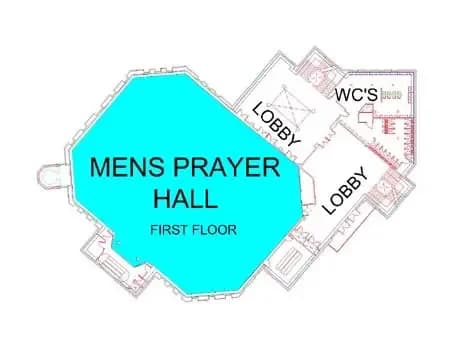 Baitul Futuh Mosque, drawing 1