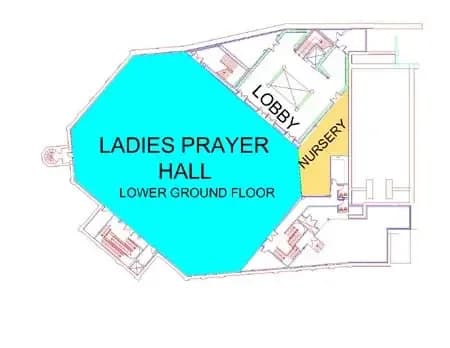 Baitul Futuh Mosque, drawing 2