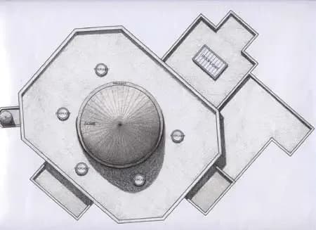 Baitul Futuh Mosque, drawing 7