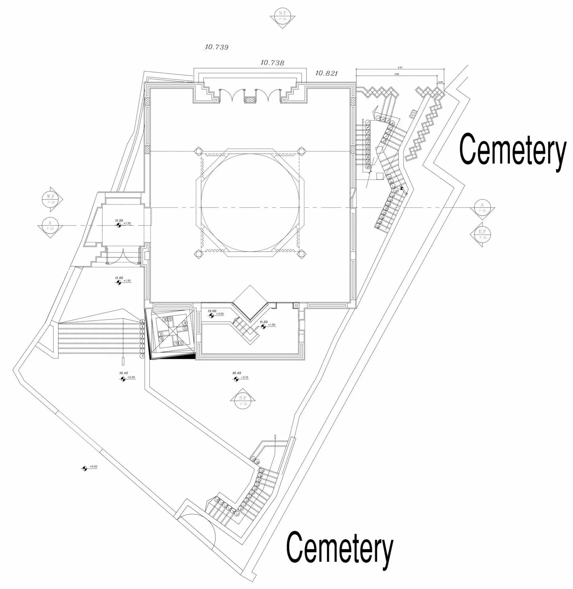 Basuna Mosque (Abu Stait Mosque), drawing 3