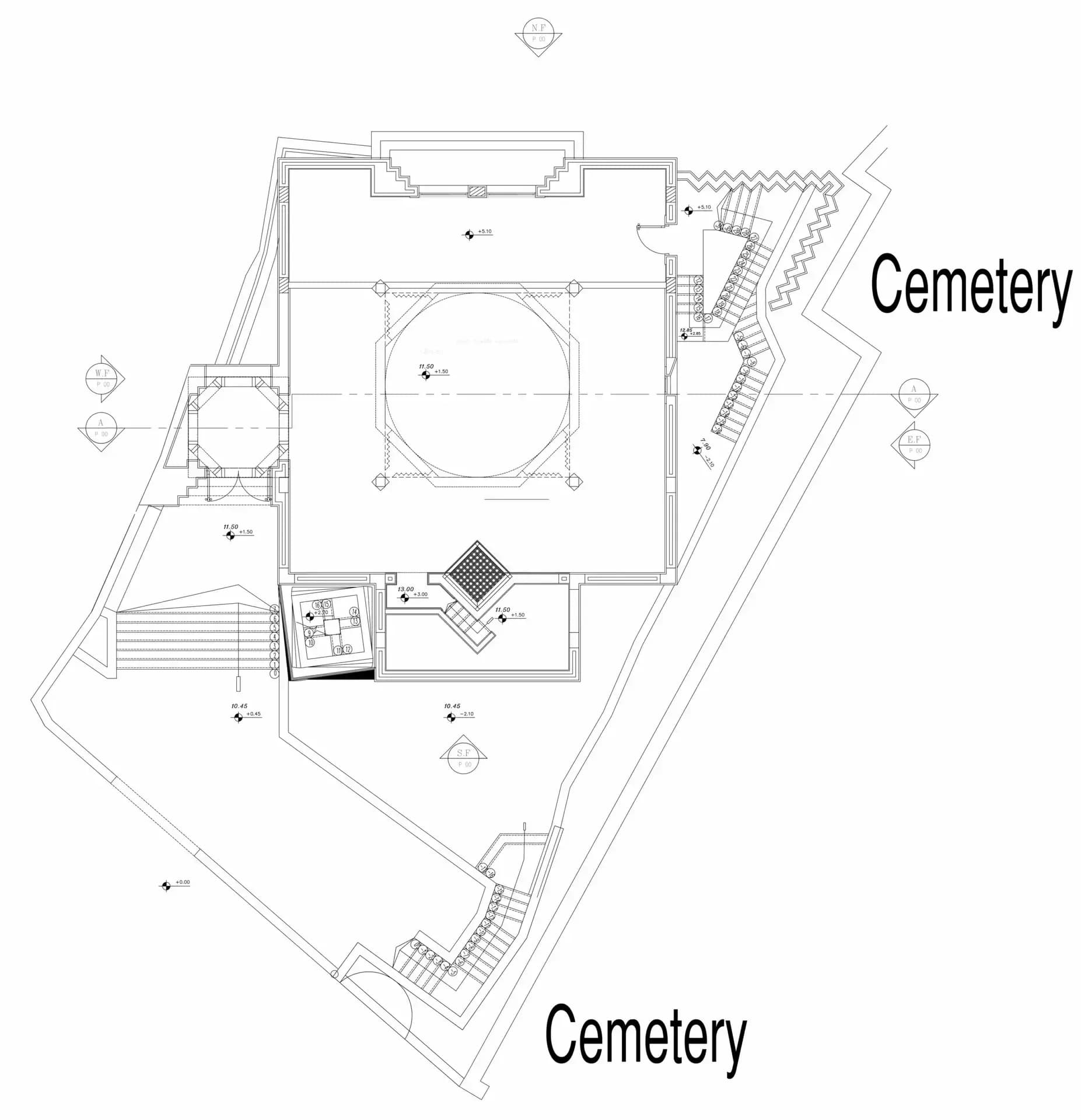 Basuna Mosque (Abu Stait Mosque), drawing 4