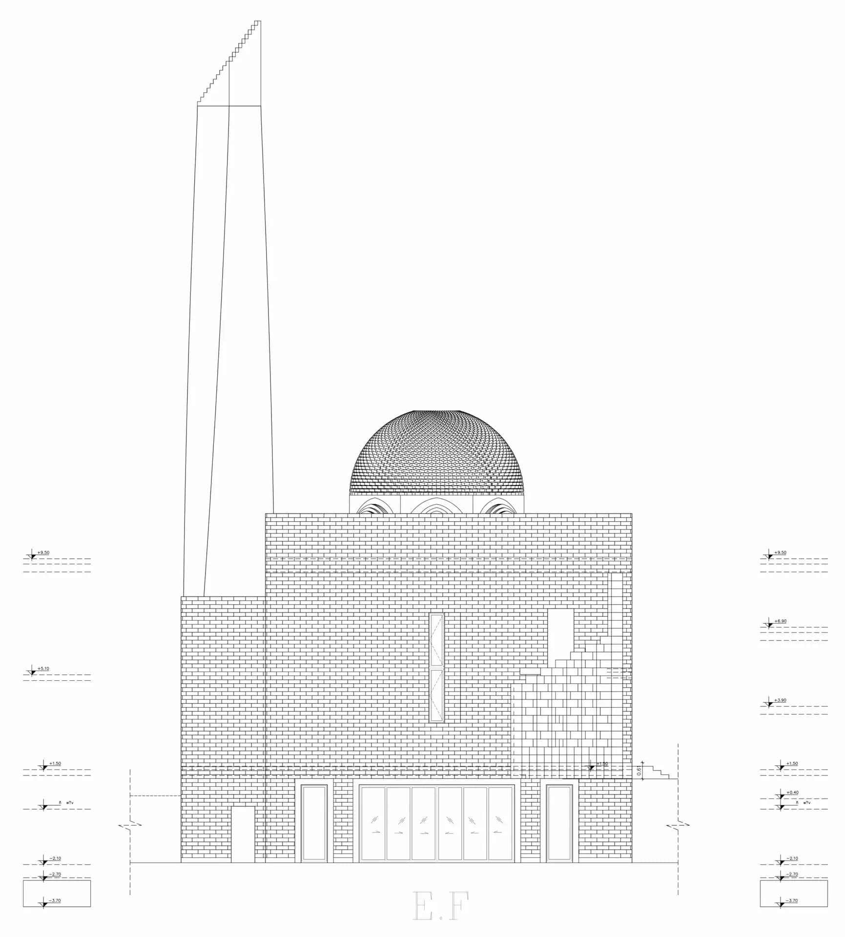Basuna Mosque (Abu Stait Mosque), drawing 6