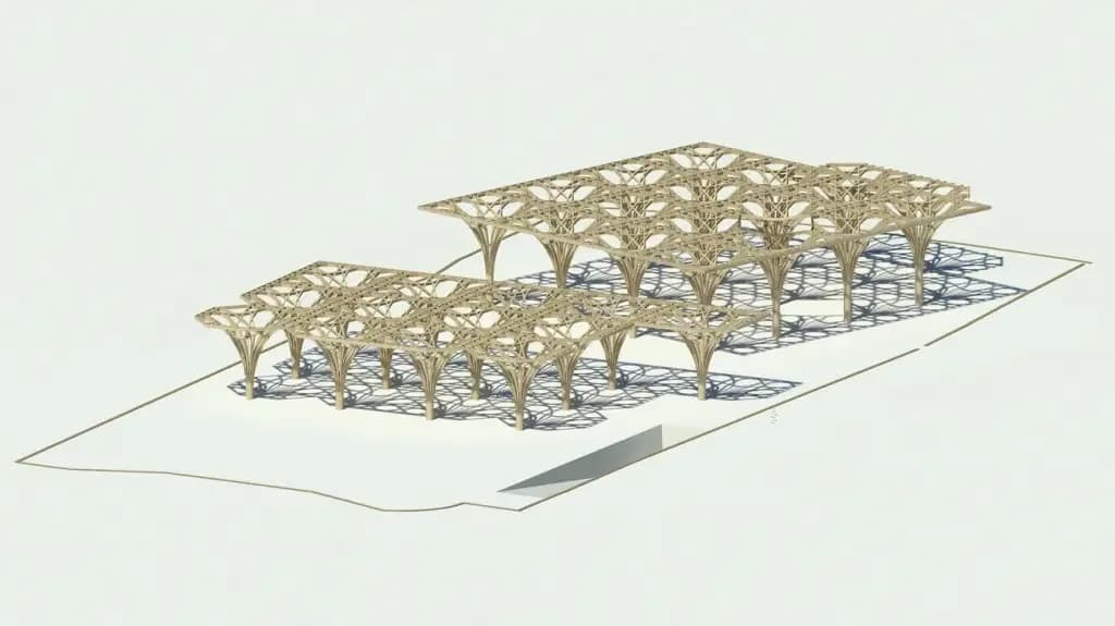 Cambridge Central Mosque, drawing 3