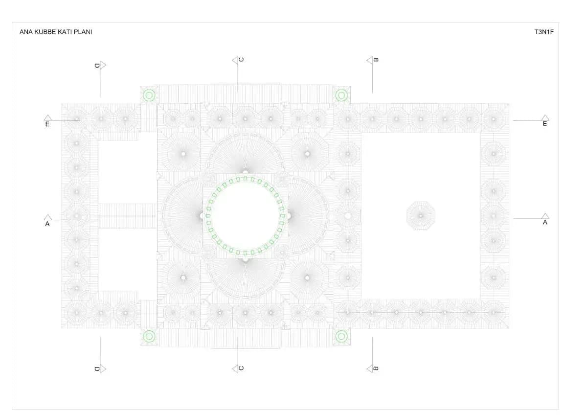 Çamlıca Mosque, drawing 10