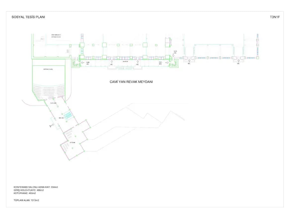 Çamlıca Mosque, drawing 11