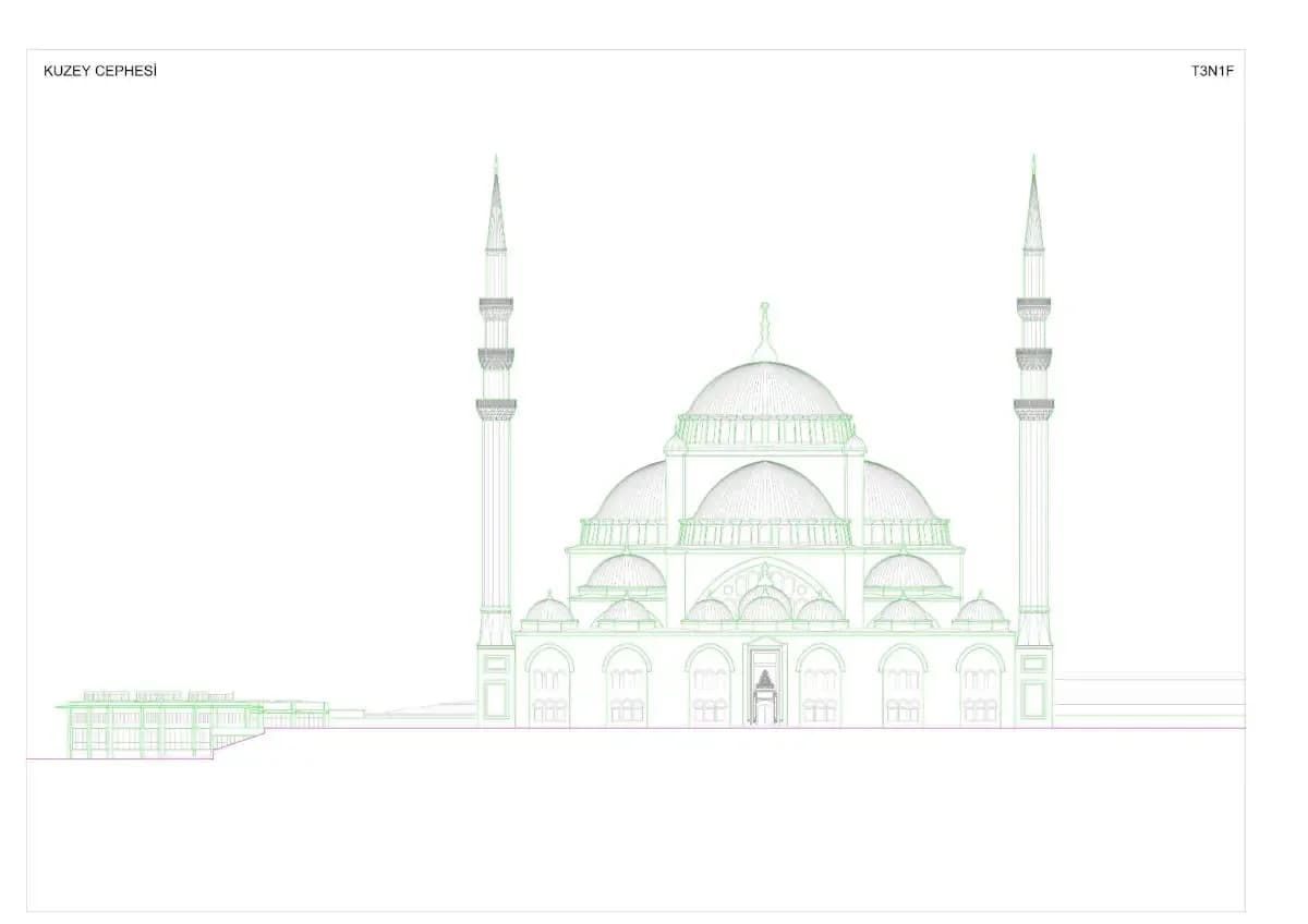 Çamlıca Mosque, drawing 16