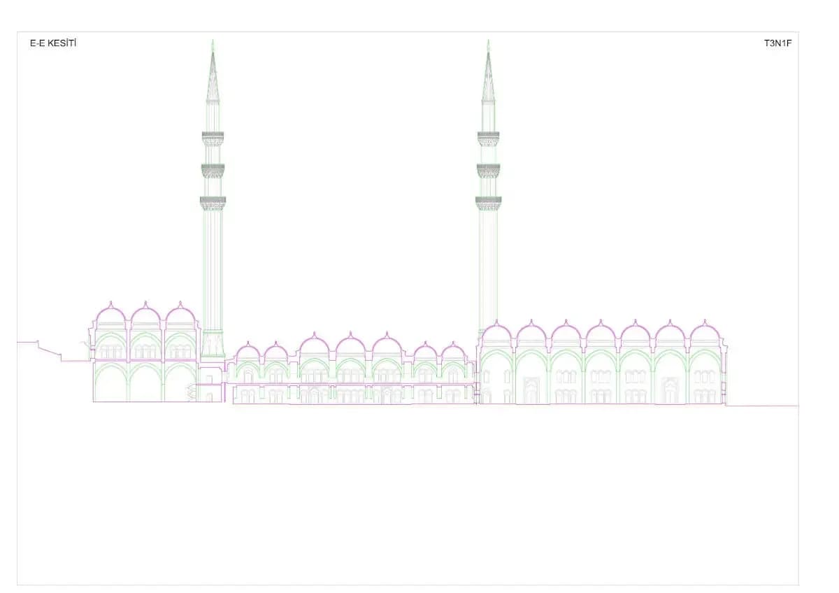 Çamlıca Mosque, drawing 18