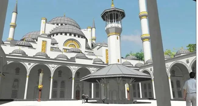 Çamlıca Mosque, drawing 3