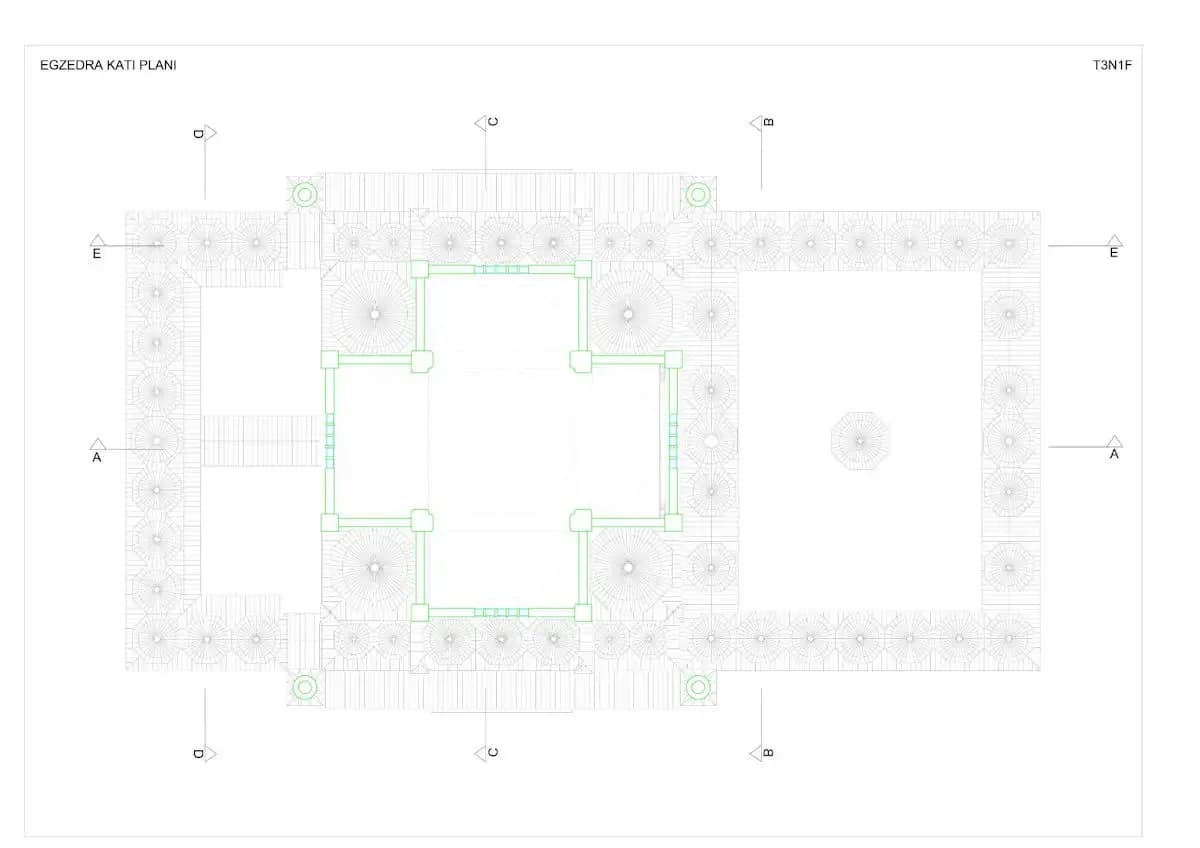 Çamlıca Mosque, drawing 8